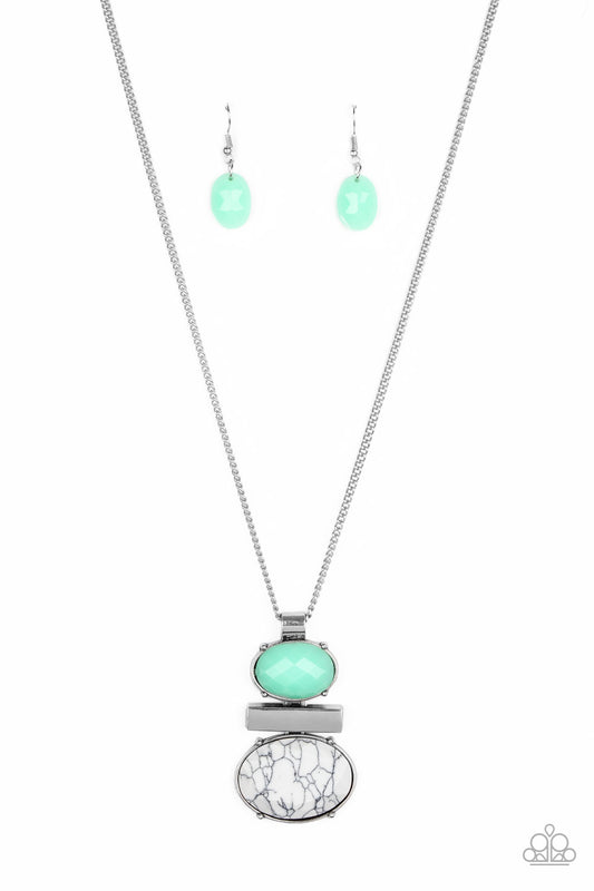 Paparazzi Accessories: Finding Balance - Green Necklace