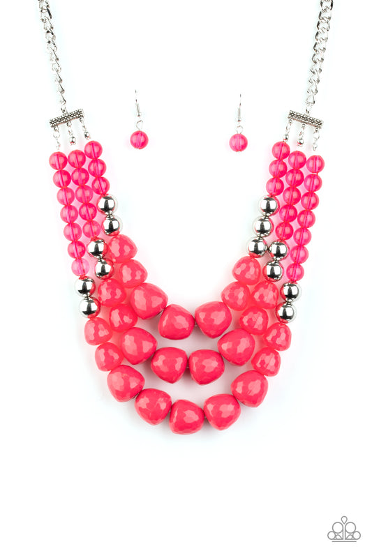 Paparazzi Accessories: Forbidden Fruit - Pink Necklace