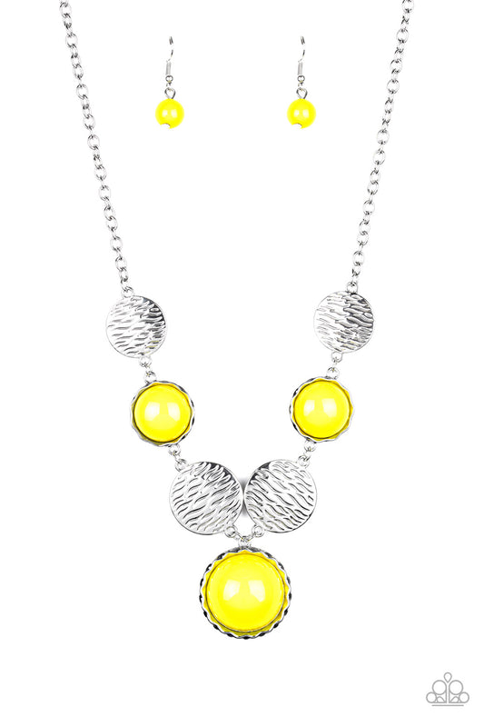 Paparazzi Accessories: Bohemian Bombshell - Yellow Necklace