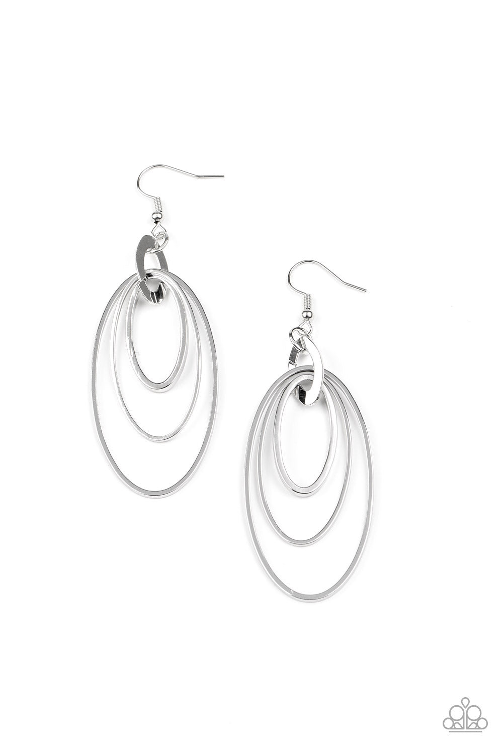 Paparazzi Accessories: Shimmer Surge - Silver Earring