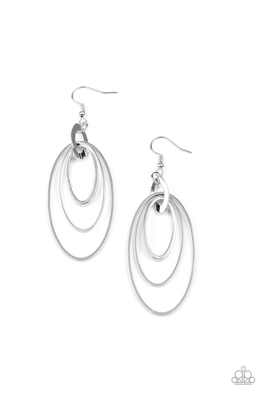 Paparazzi Accessories: Shimmer Surge - Silver Earring