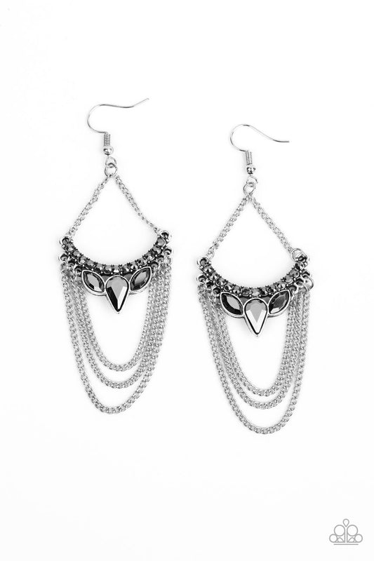 Paparazzi Accessories: Burst Into TIERS - Silver Earring