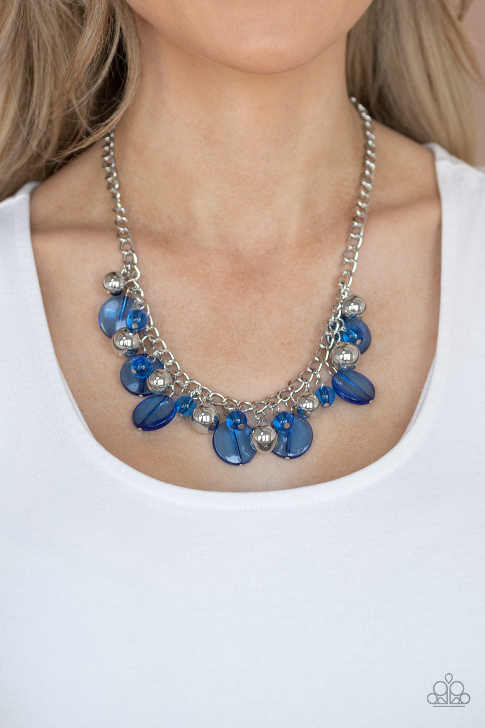 Paparazzi Accessories: Gossip Glam - Blue Necklace