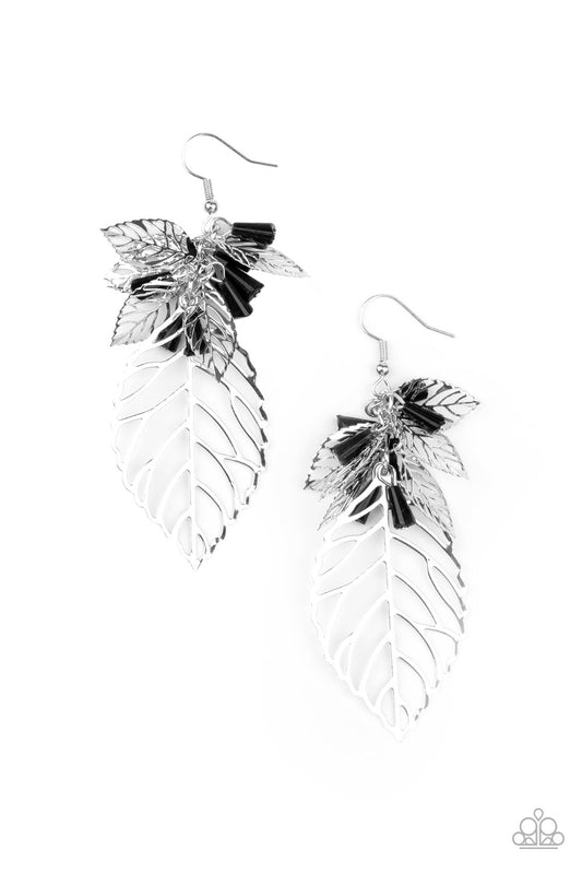Paparazzi Accessories: Instant Re-LEAF - Black Earring