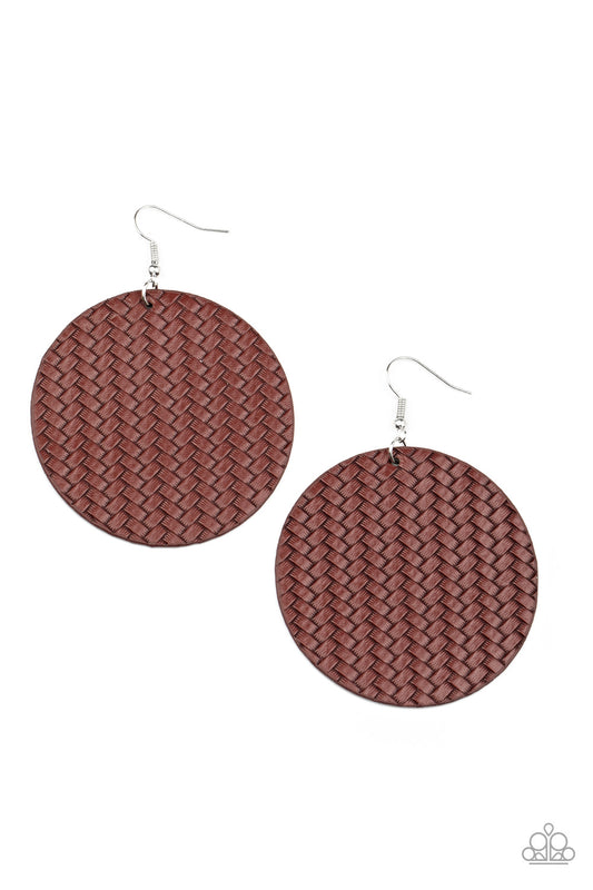 Paparazzi Accessories: WEAVE Your Mark - Red Earring