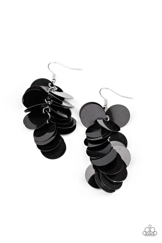 Paparazzi Accessories: Now You SEQUIN It - Black Earring