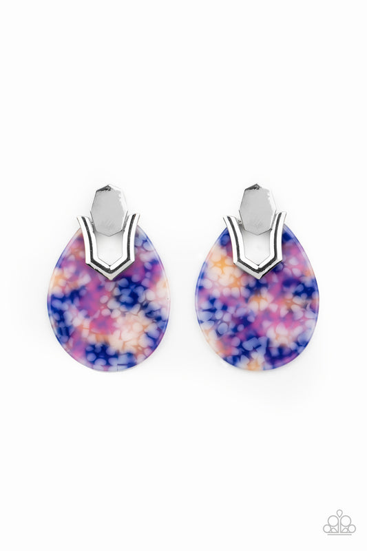 Paparazzi Accessories: HAUTE Flash - Blue Earring