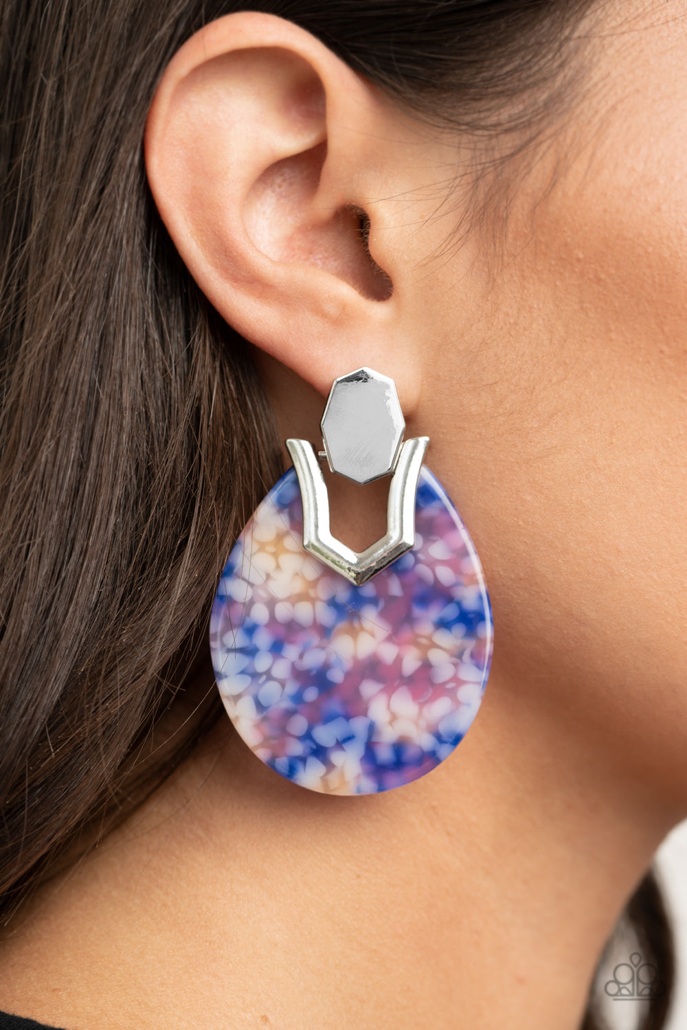 Paparazzi Accessories: HAUTE Flash - Blue Earring