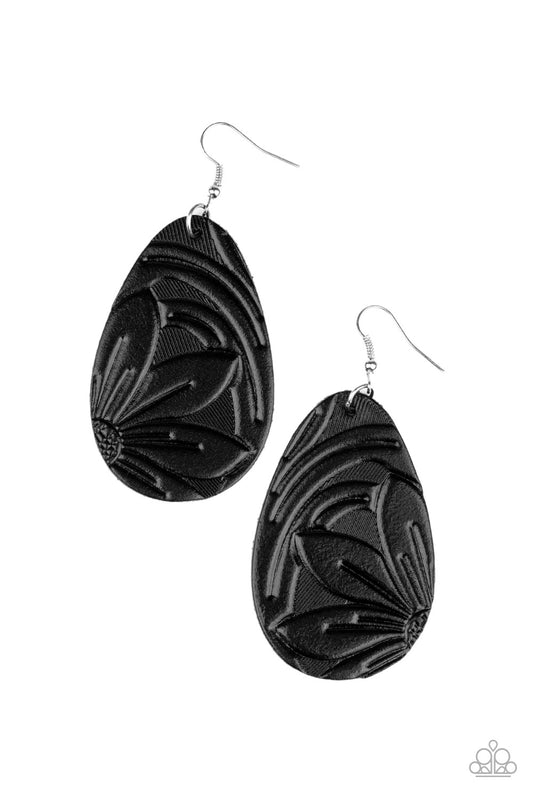 Paparazzi Accessories: Garden Therapy - Black Earring