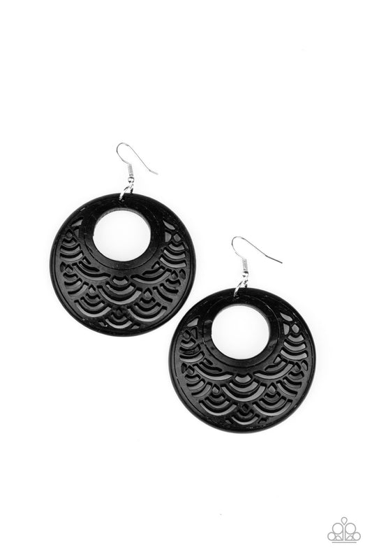 Paparazzi Accessories: Tropical Canopy - Black Earring
