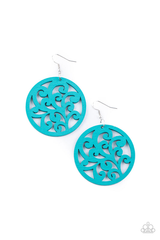 Paparazzi Accessories: Fresh Off The Vine - Blue Earring