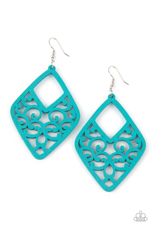 Paparazzi Accessories: VINE For The Taking - Blue Earring