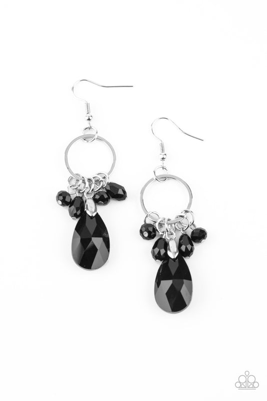 Paparazzi Accessories: Unapologetic Glow - Black Earring