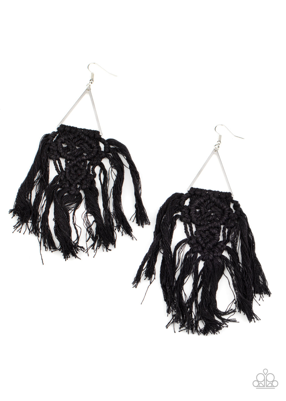 Paparazzi Accessories: Modern Day Macrame - Black Earring