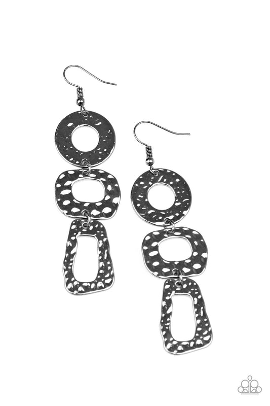 Paparazzi Accessories: Prehistoric Prowl - Black Earring