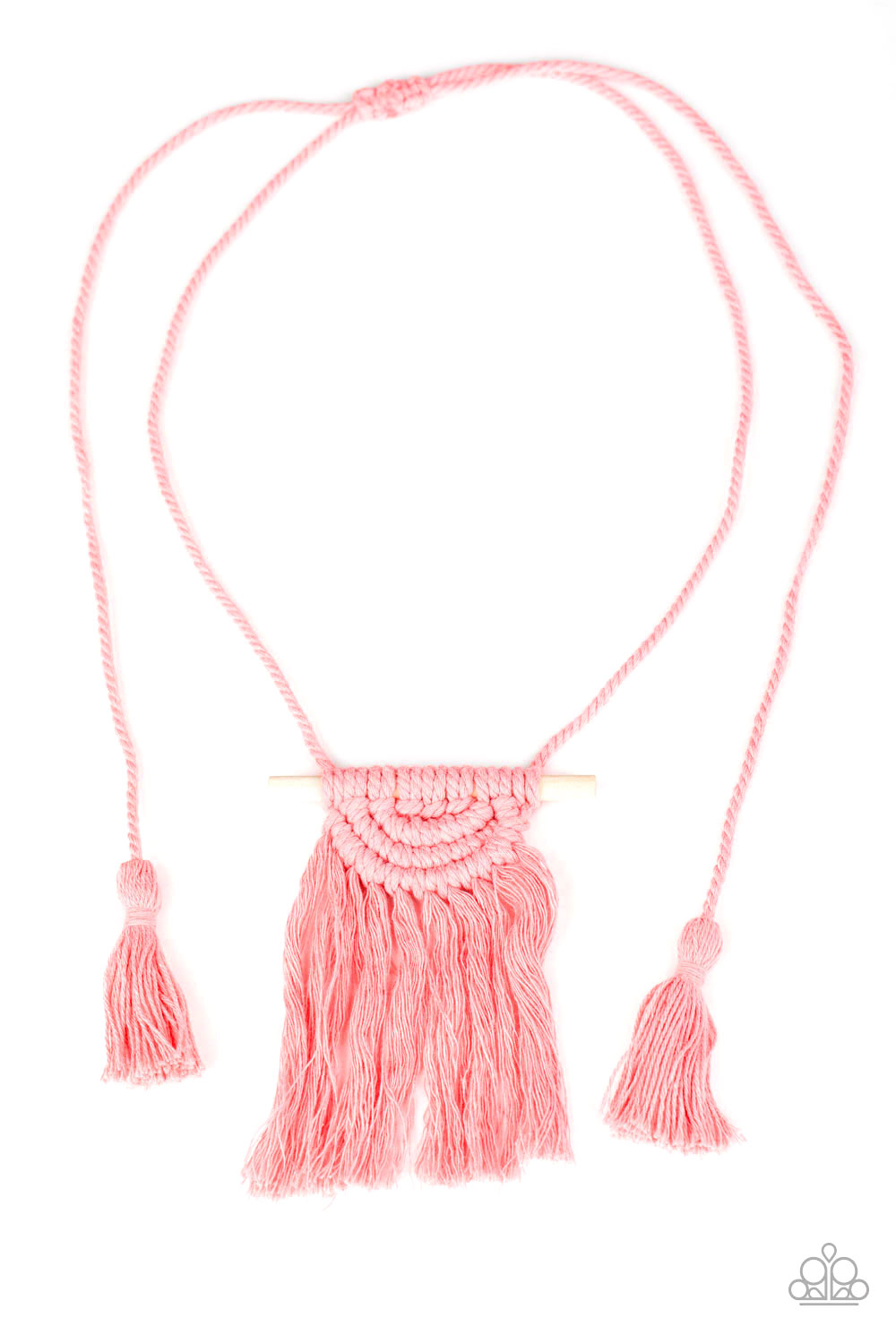 Paparazzi Accessories: Between You and MACRAME - Pink Necklace