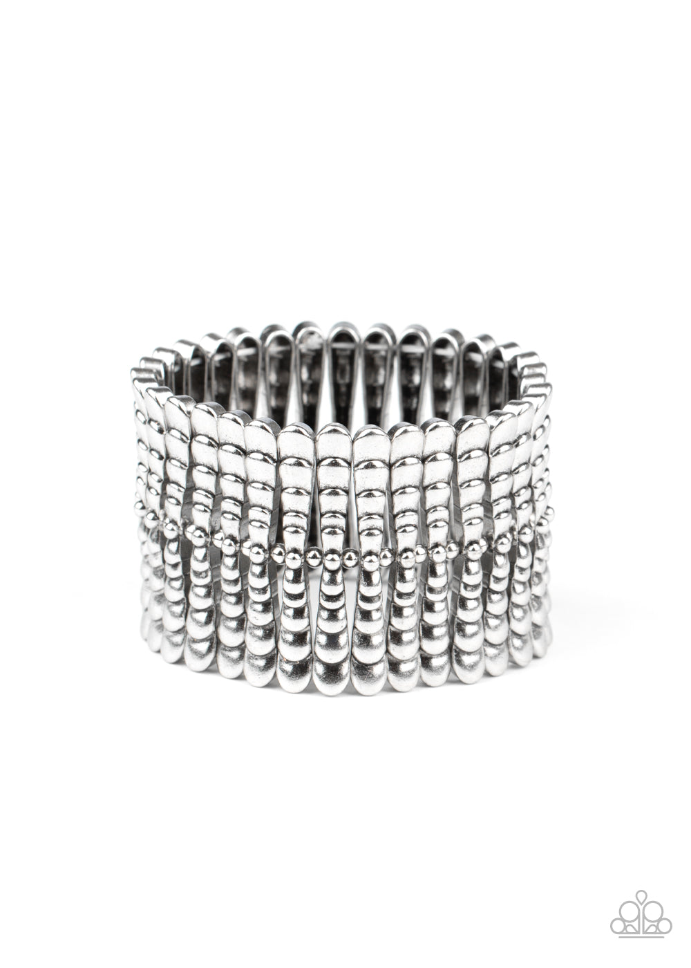 Paparazzi Accessories: Level The Field - Silver Bracelet