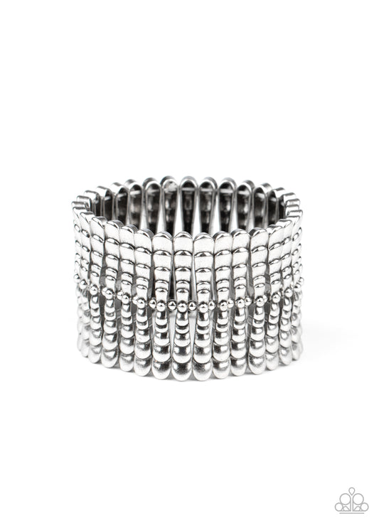 Paparazzi Accessories: Level The Field - Silver Bracelet