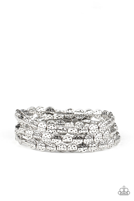 Paparazzi Accessories: Hammered Heirloom - Silver Bracelet