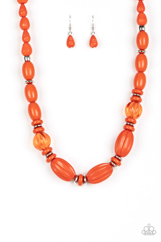 Paparazzi Accessories: High Alert - Orange Necklace