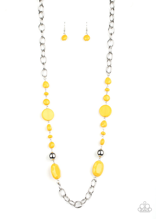 Paparazzi Accessories: When I GLOW Up - Yellow Necklace