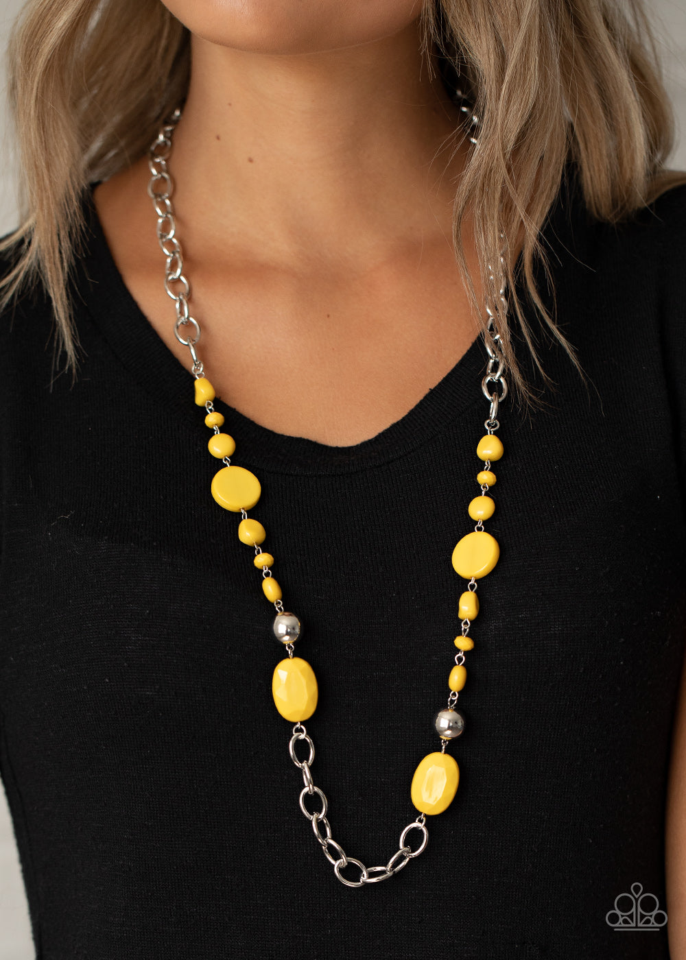 Paparazzi Accessories: When I GLOW Up - Yellow Necklace
