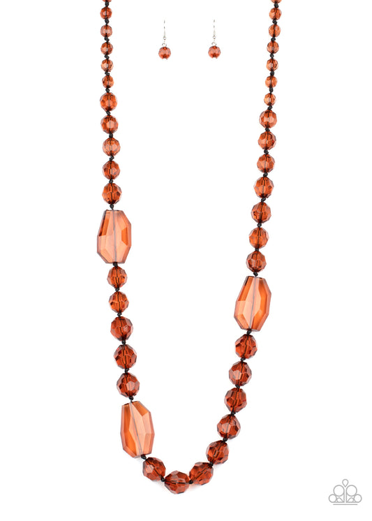 Paparazzi Accessories: Malibu Masterpiece - Brown Necklace