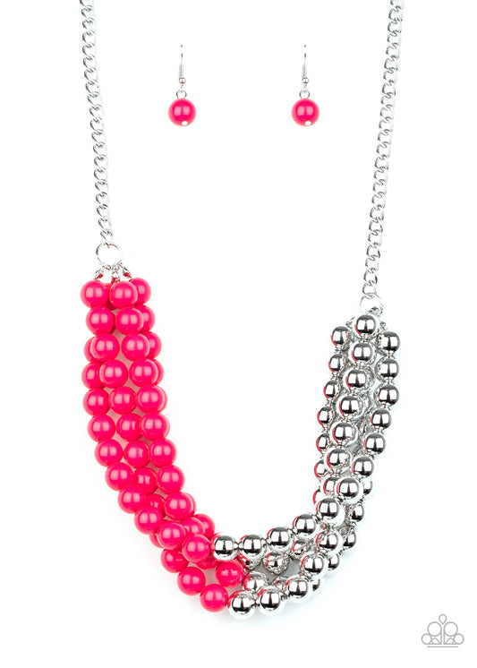 Paparazzi Accessories: Layer After Layer - Pink Necklace