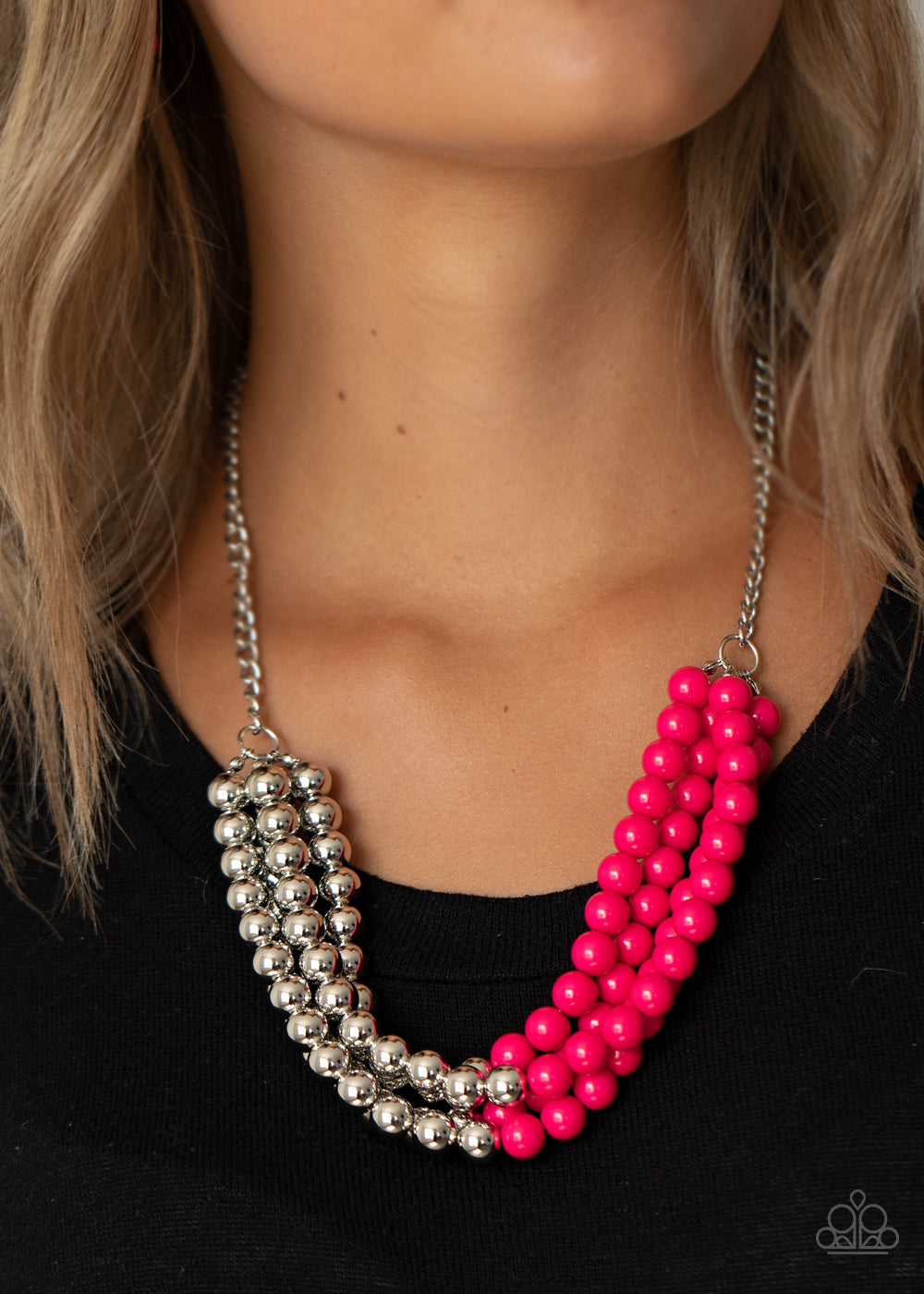 Paparazzi Accessories: Layer After Layer - Pink Necklace