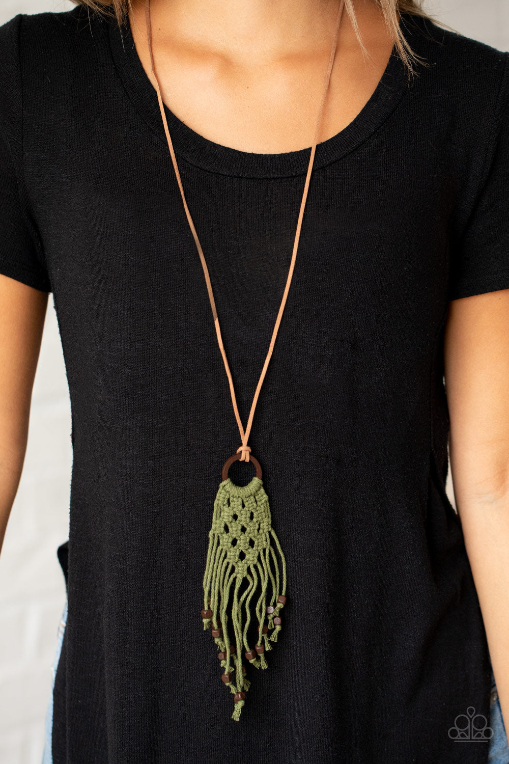 Paparazzi Accessories: It’s Beyond MACRAME! - Green Necklace