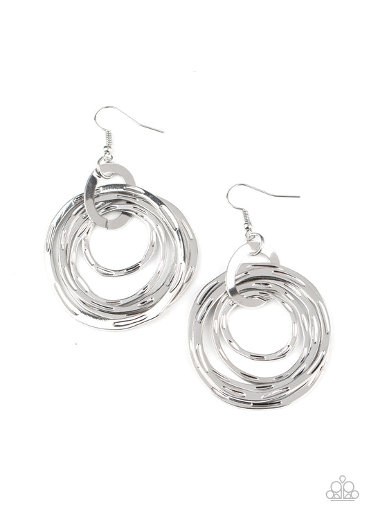 Paparazzi Accessories: Ringing Radiance - Silver Earring