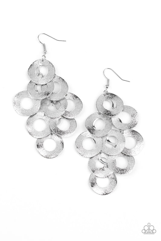 Paparazzi Accessories: Shimmer - Silver Earring