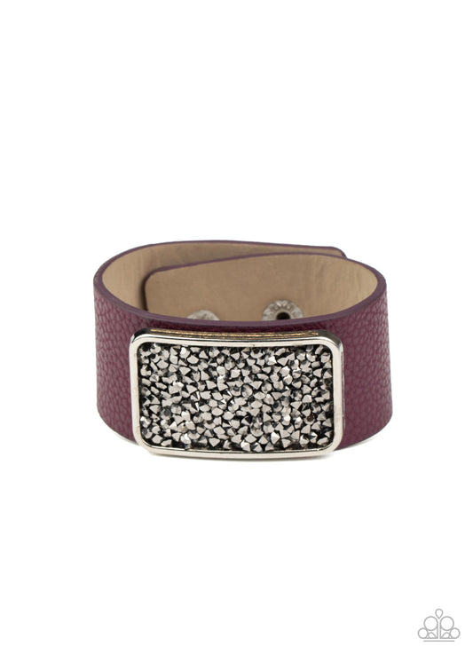 Paparazzi Accessories-Interstellar Shimmer - Purple Bracelet