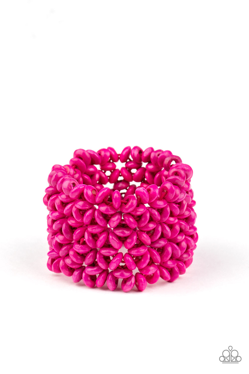 Paparazzi Accessories; Island Expression - Pink Bracelet