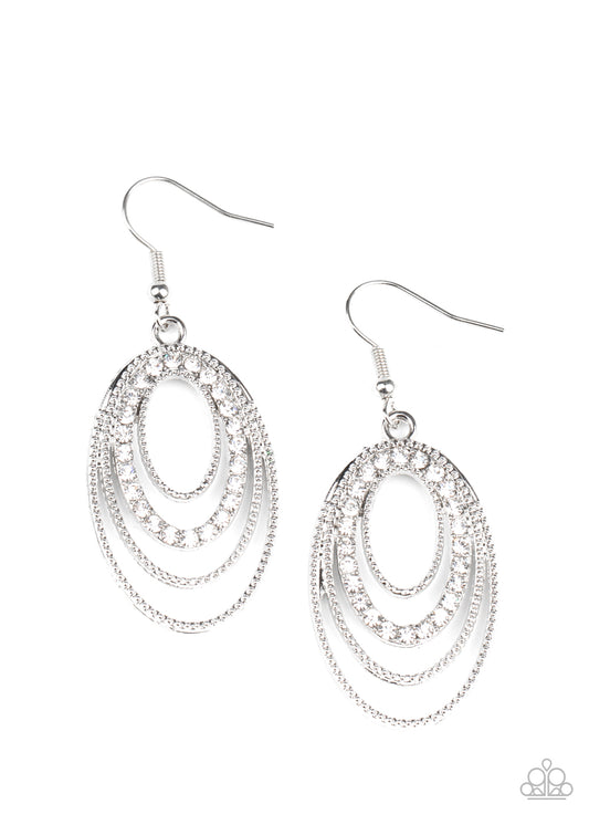 Paparazzi Accessories: Date Night Diva - White Earring