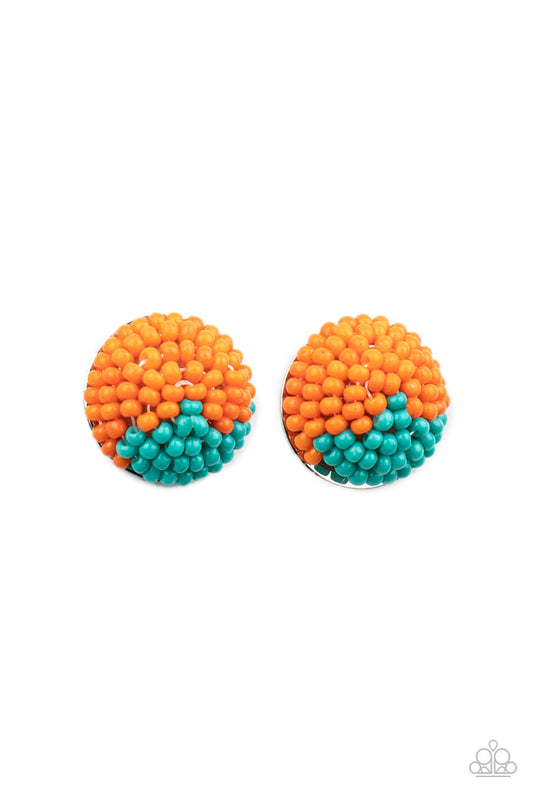 Paparazzi Accessories: As Happy As Can BEAD - Orange Earring