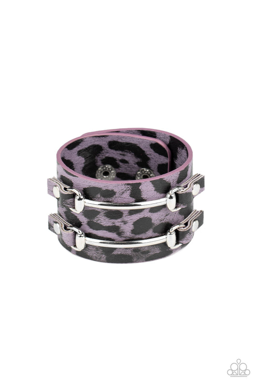 Paparazzi Accessories-Safari Scene - Purple Bracelet