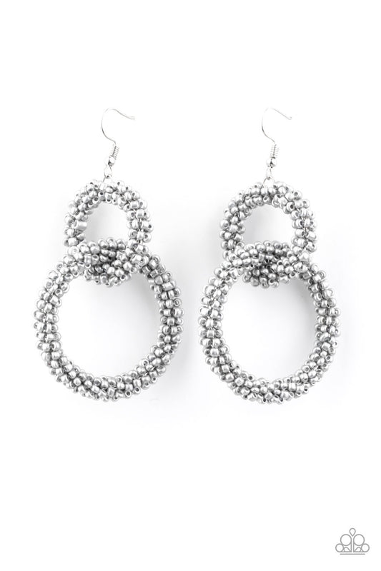 Paparazzi Accessories: Luck BEAD a Lady - Silver Earring