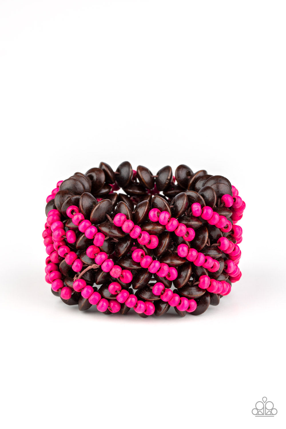 Paparazzi Accessories: Cozy in Cozumel - Pink Bracelet