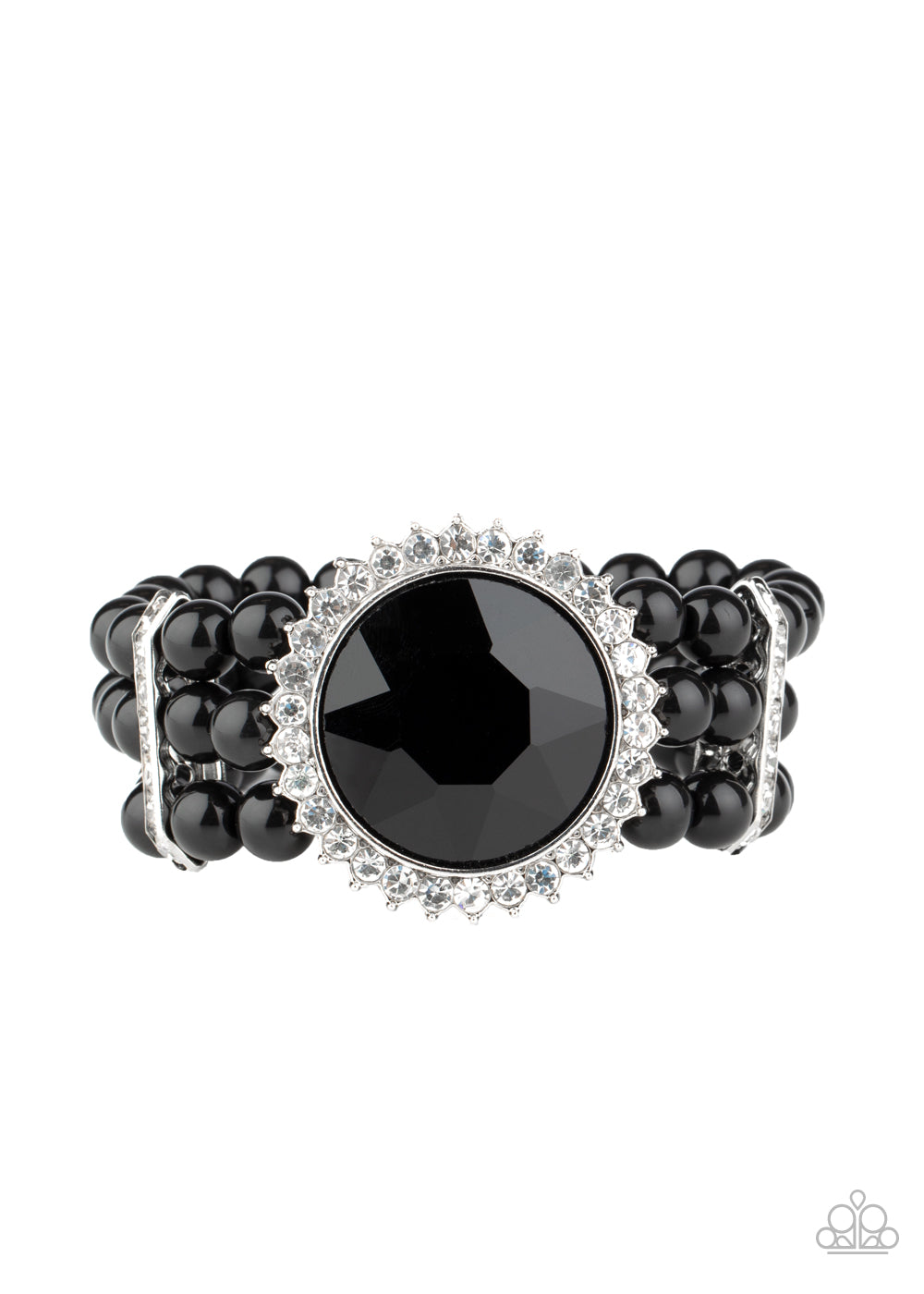 Paparazzi Accessories: Speechless Sparkle - Black Bracelet