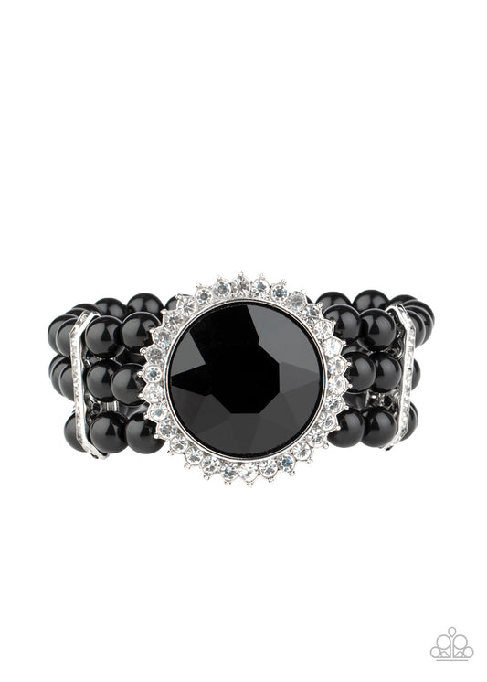 Paparazzi Accessories: Speechless Sparkle - Black Bracelet