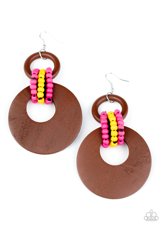 Paparazzi Accessories: Beach Day Drama - Multi Earring