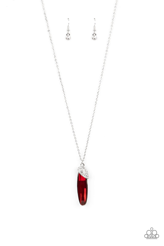 Paparazzi Accessories: Spontaneous Sparkle - Red Necklace