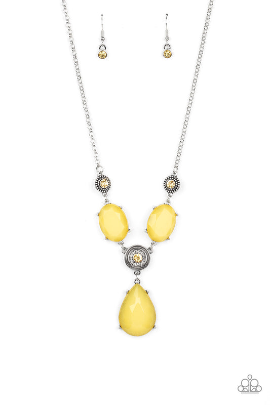 Paparazzi Accessories: Heirloom Hideaway - Yellow Necklace