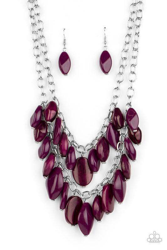 Paparazzi Accessories: Palm Beach Beauty - Purple Necklace