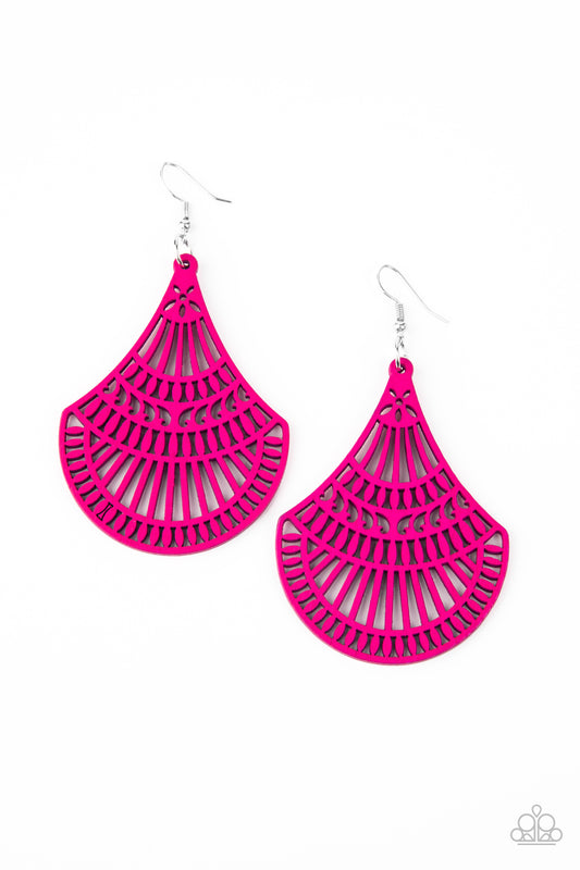 Paparazzi Accessories: Tropical Tempest - Pink Earring