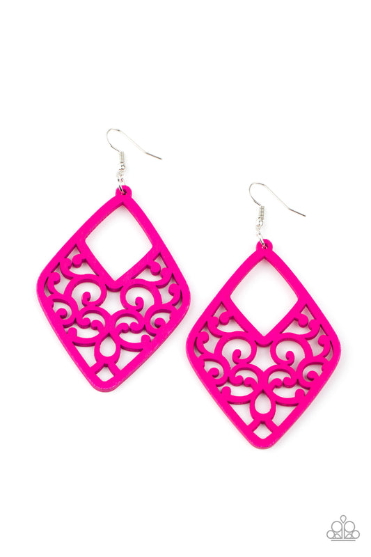 Paparazzi Accessories: VINE For The Taking - Pink Earring