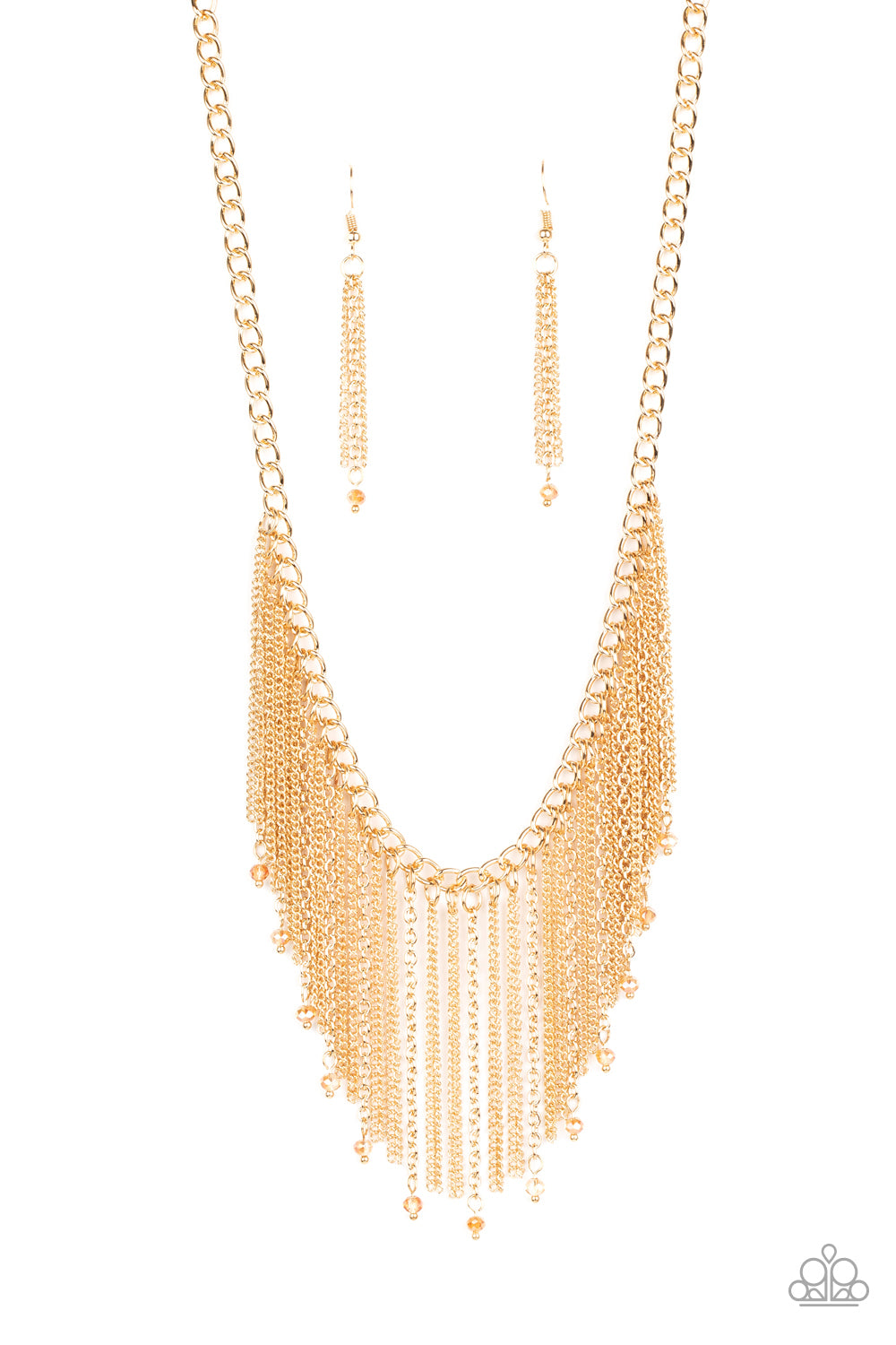 Paparazzi Accessories: Cue The Fireworks - Gold Necklace