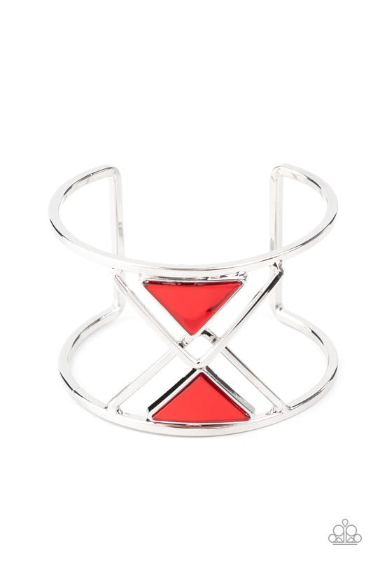 Paparazzi Accessories: Pyramid Palace - Red Bracelet