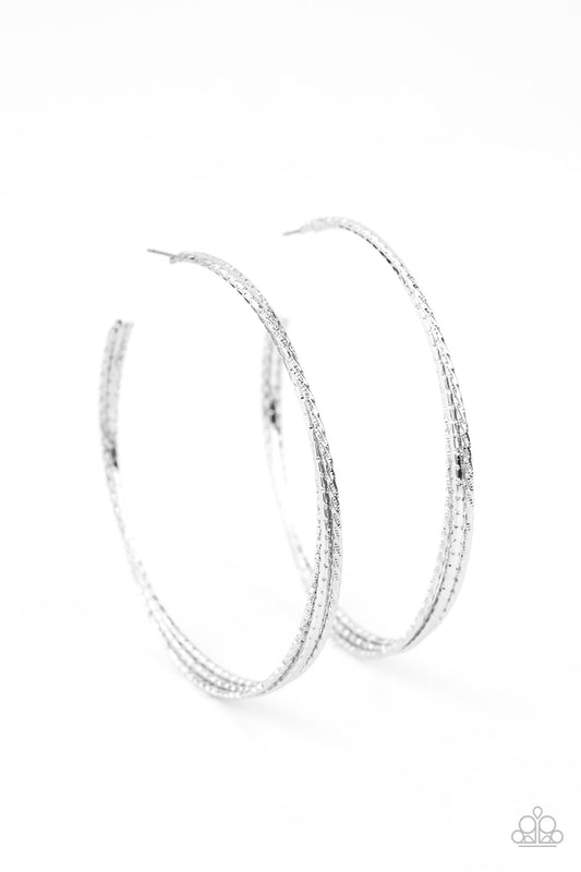 Paparazzi Accessories: Watch and Learn - Silver Earring